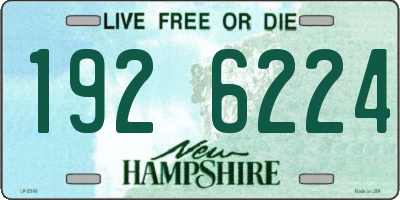 NH license plate 1926224
