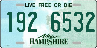 NH license plate 1926532