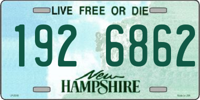 NH license plate 1926862