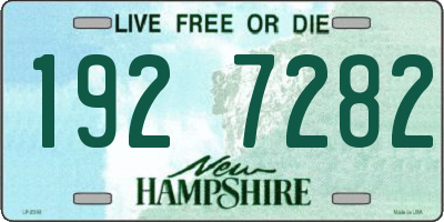 NH license plate 1927282