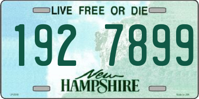 NH license plate 1927899