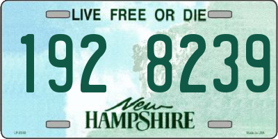 NH license plate 1928239