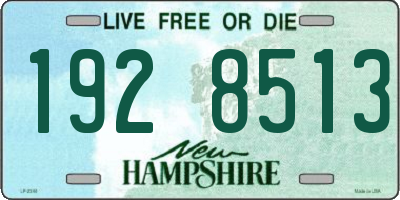 NH license plate 1928513