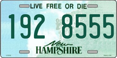 NH license plate 1928555