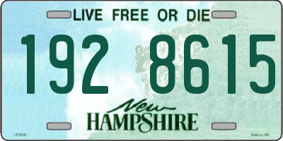 NH license plate 1928615