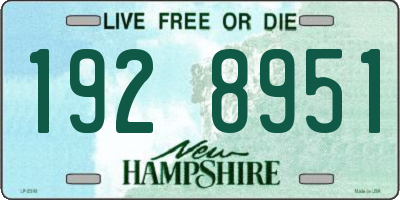 NH license plate 1928951