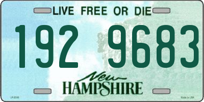 NH license plate 1929683