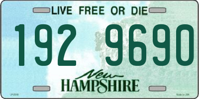 NH license plate 1929690