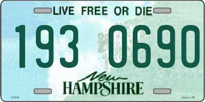 NH license plate 1930690