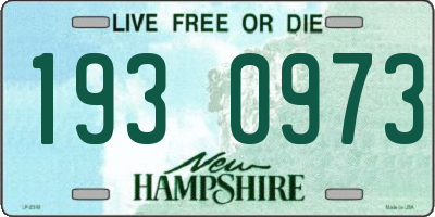 NH license plate 1930973