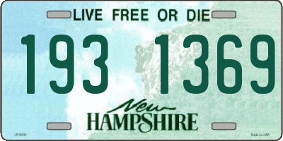 NH license plate 1931369