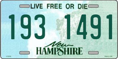 NH license plate 1931491
