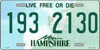 NH license plate 1932130