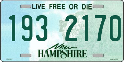 NH license plate 1932170