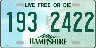 NH license plate 1932422