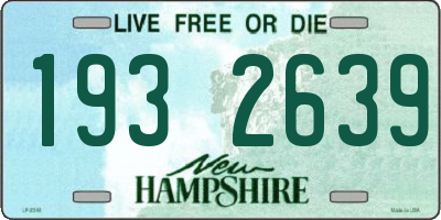 NH license plate 1932639
