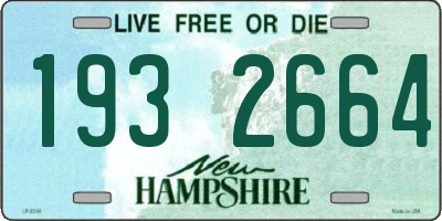 NH license plate 1932664