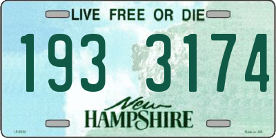 NH license plate 1933174