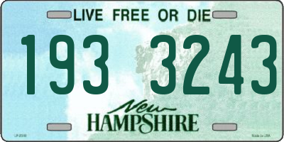 NH license plate 1933243