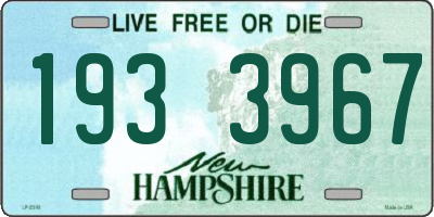 NH license plate 1933967