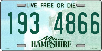 NH license plate 1934866