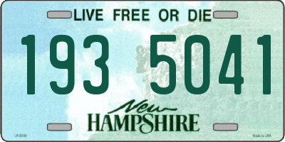 NH license plate 1935041