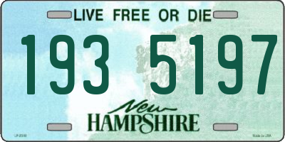 NH license plate 1935197