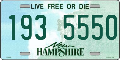 NH license plate 1935550