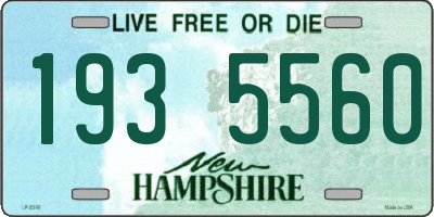 NH license plate 1935560