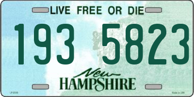 NH license plate 1935823