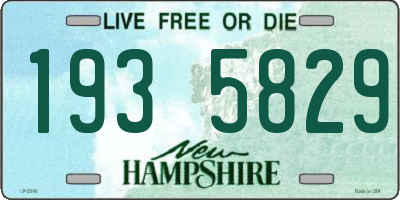 NH license plate 1935829