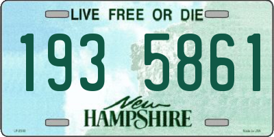 NH license plate 1935861