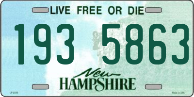 NH license plate 1935863