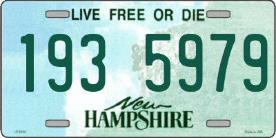NH license plate 1935979