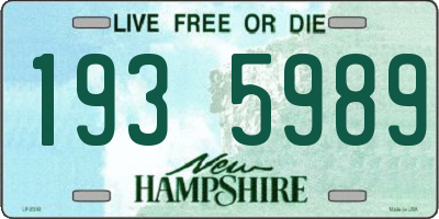 NH license plate 1935989