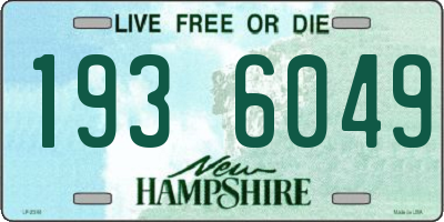 NH license plate 1936049