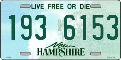 NH license plate 1936153