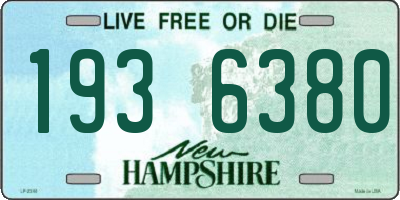 NH license plate 1936380