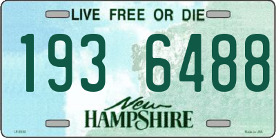 NH license plate 1936488