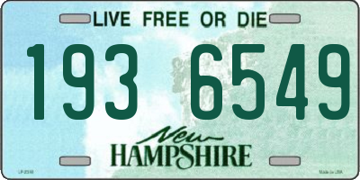 NH license plate 1936549