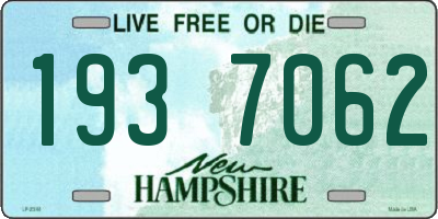 NH license plate 1937062