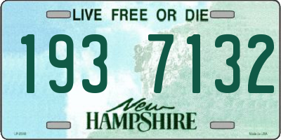 NH license plate 1937132