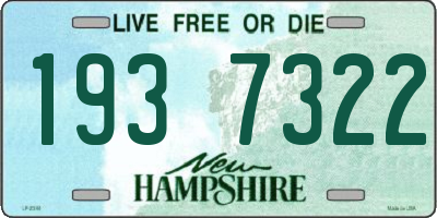 NH license plate 1937322