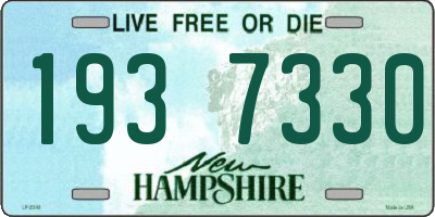 NH license plate 1937330