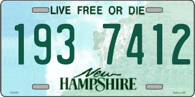 NH license plate 1937412
