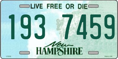 NH license plate 1937459
