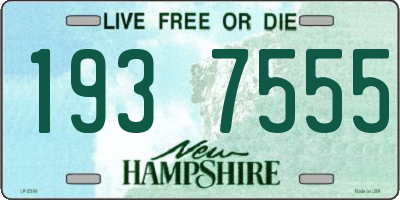 NH license plate 1937555