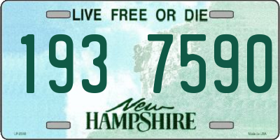 NH license plate 1937590