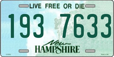 NH license plate 1937633