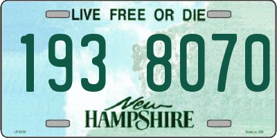 NH license plate 1938070